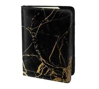 WOPQS Stylish Gold Marbling Texture Passport Holder 5.5in Travel Accessories Document Cover Blocking Organiser