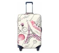 WOPQS The Paris Tower and A Bicycle Elastic Luggage Protection Cover Luggage Lid Protector for 18-32 Inch Suitcases