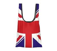 WOPQS Uk Flag Reusable Grocery Shopping Bag Convenient Daily Use Unique Lightweight Foldable