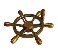 Woqi WH007 Six Spoke Marine Steering Wheel in 15" Diameter for Boat (Golden Yellow)