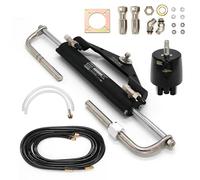 Woqi ZA0300 Boat Hydraulic Steering System for Outboard up to 150HP with Helm Steering Ram, Cylinder, Tube Kits