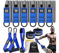 WOQQW Heavy Resistance Bands, 350lbs Resistance Bands Set for Men, Exercise Bands with Handles, Door Anchor, Ankle Straps, Workout Bands for Muscle and Strength Training - Home Gym Workout Equipment