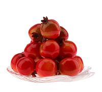 Woration 30pcs Artificial Fake Mini Foam Pomegranate Model Simulation Realistic Small Fruits House Home Kitchen Table Decoration Harvest Party Festival Ornament