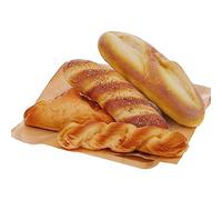 Woration 4pcs Artificial French Bread Set Fake Loaf Simulation Baguette Faux Pastries Food Model Display Home Kitchen Decoration Bakery Ornament