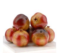 Woration 6 PCS Artificial Pomegranates Fake Realistic Simulation Fruits Vivid Pomegranates for Home Ornament Fruit Desk Office Restaurant Decorations & Props