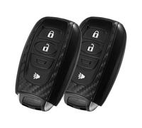 WORCAS 2 Pcs Key Fob Case Carbon Fiber Pattern Silicone Cover Compatible with Subaru Ascent BRZ CROSSTREK Forester Impreza Legacy Outback WRK STI WRX WRX STI XV CROSSTREK