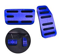WORCAS No Drilling Aluminum Accelerator Pedal Covers,Anti-Slip Brake Pedal Cover Compatible with Honda HRV 2016-2022(Blue)