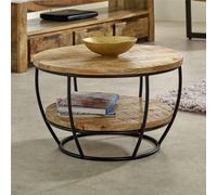Worcester Belgravia Solid Wood & Metal Coffee Table With Shelf