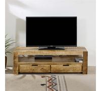 Worcester Belgravia Solid Wood Tv Stand With 2 Drawers