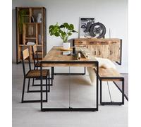 Worcester Metro Industrial Metal & Wood Dining Table - Medium