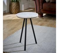 Worcester Ruby Coffee Table With Marble Top And Metal Legs