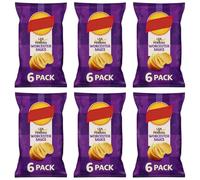 Worcester Sauce Flavour Potato Crisps, 6 Pack, 25g Each, No Artificial Colours, No Added MSG, Suitable for Vegetarians, Pack Of 6
