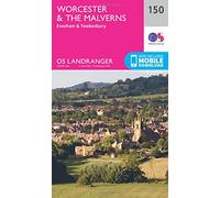 Landranger 150 Worcester & The Malverns, Evesham & Tewkesbury Map With Digital Version - Pink, Pink One Size