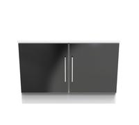 Worcester TV Unit Black & White 2 Doors 74cm