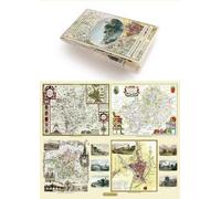 Worcestershire 1610 - 1836 - Fold Up Map that features a collection of Four Historic Maps, John Speed’s County Map 1610, Johan Blaeu’s County Map of ... (Historic English Counties Collection)