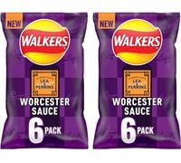 Worcestershire Sauce Multipack Crisps 2 x 150g,Expertly seasoned with the perfect balance of tangy Worcestershire sauce notes, including malt vinegar, molasses, and subtle spices