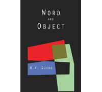 Word and Object (Studies in Communication) by Quine, Willard Van Orman (November 6, 2013) Paperback