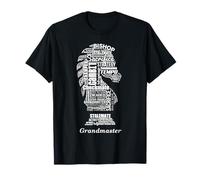 Word Art Chess Piece Tshirt for Chess Player Bishop Chess T-Shirt