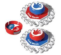 Word Board Games, With Educational Design, Red, 26 Letters Word Games, Quick Thinking Letter Pressing Letter Play, Complete Fun Set, For Child, Boy, Girl, Adult, Family Gathering, School, Kindergarten