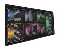 Word Cheats Sheet Desk Pad with Nonslip Surfaces and Smooth Computer Mats for and Gaming Shortcut Mats