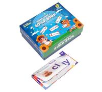 Word Family Books for Children - 30-Piece Educational Learning Games - Flashcard Set with Rhyming Games, for Home, School, Travel, Classroom, Kindergarten, Preschool, Primary School