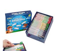 Word Family Build Book - 30-Piece Educational Learning Flash Cards - Kids Rhyming Cards Reading Book - for Teaching Reading Education Boys Girls Home School Travel