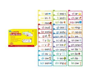 Word Family Build Book - Reading Flash Cards Set, Sight Word Learning Kit, Spelling Practice Vocabulary Builder Cards, Early Literacy Skill Training Book For Kids Boys Girls Kindergarten Preschoolers