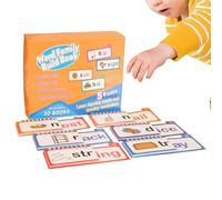 Word Family Building Book,Letter Sounds Learning Game - Phonics Cards,for Kindergarten Preschool Classroom Home Travel Home Education