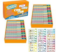 Word Family Flip Books, 30 Read and Rhyme Flip Books, Read and Rhyme Flip Activity Book, Word Families Flash Cards, ABC Vocabulary Flash Cards, Educational Reading Games (2 sets, large size)
