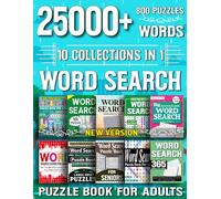 Word Find Puzzle Book for Adults: 800 Puzzles with Over 25000 Hidden Words: Addictive Word Search Challenges - Improve Memory, Focus and Enjoy Stress-Free Brain Games Anytime