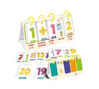 Word Flip Chart,Sentence Flip Charts,Sentence Building Flash Cards for Kids,Words Freestanding Flip Chart,Educational Spelling Toy for Classroom Home (number, One size)