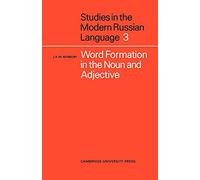 Word Formation in the Noun and Adjective