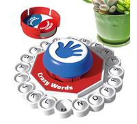 Word Game - 13.8x13.8x5.3cm | Family Board Spelling Game | Educational Vocabulary Builder Toy With Letter Blocks For Kids & Adults | Interactive Learning For Home & Classroom Fun