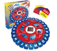 Word Game Family Board Games for Kids & Adults with 2 Modes,220 Topic Categories 24 Letters Pressing Games,Fun Fast-Paced Learning Game,36 Cards,LCD Display Timer,Christmas & Birthday Gifts (Blue)