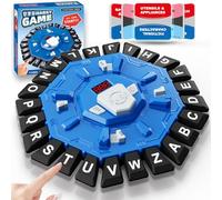 Word Game Family Board Games for Kids & Adults with 2 Modes,220 Topic Categories 24 Letters Pressing Game,Fun Fast-Paced Puzzle Games for Boys Girls Age 3+, 2-8 Players,Christmas & Birthday Gifts,Blue