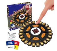 Word Game Family Board Games, Quick Thinking Letter Pressing Game, 24 Letters Pressing Games, Words Board for Kids & Adults, 2-8 Players,Christmas & Birthday Gifts, Yellow