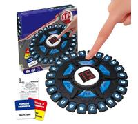 Word Game Family Board Games, Quick Thinking Letter Pressing Game, 24 Letters Pressing Games, Words Board for Kids & Adults, 2-8 Players,Christmas & Birthday Gifts, Blue