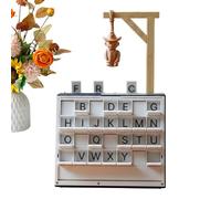 Word Guessing Board Gāme - 3D Printed 16cm Book Shaped Design | Portable Family Word Challenge For Travel Party Game Night | Vocabulary Spelling Tabletop Game For Adults Friends