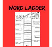 Word Ladder Puzzle Book for Adults & Kids: 100+ Word Ladder Challenges | Easy to Hard Puzzles for Spelling & Critical Thinking