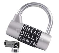 Word Lock - Heavy Duty Anti-Burglar | 26 Letters Adjustable for Suitcase | Door, Chain, Drawer, Cabinet, Fence, Rustproof Metal Security Lock Tool