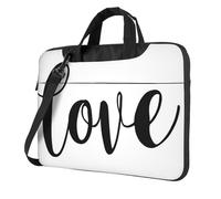 Word Love In Cursive Simple Line Laptop Bag Laptop Case 15.6 Inch Computer Bags Padded Sleeve Cover For Women Men