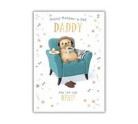 Word n wishes Father's Day Card for Daddy, Cute Card for Father's Day, 23.5 x 16.5 cm,