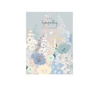 Word n wishes Sympathy Card, To All the Family Subtle Flowers Multi-Coloured, 19.7 x 15.2 cms