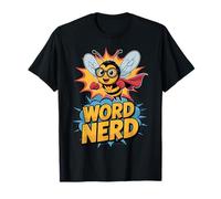 Word Nerd Superhero Spelling Bee Teacher Student T-Shirt