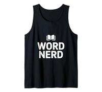 Word Nerd Typography for Readers and Writers Tank Top