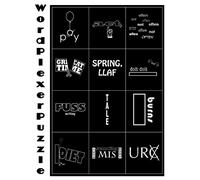 Word Plexer Puzzle: Picture Word Plexers Puzzles, puzzles are sometimes called wacky wordies or rebuses, Difficulty, Making the easiest level appropriate