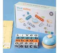 Word Race Spelling Game For Kids - Alphabet Puzzle Set With Flash Cards | Alphabet Matching Game Toys | Sight Words Recognition For Kids Ages 3+, Early Learning, Preschool, Home