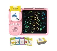 Word Reading Machine: 2 In 1 Talking Flash Card Device, Interactive Audio Vocabulary Reader, Educational Audible Cards, Multipurpose Learning Device