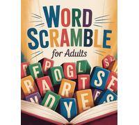 Word Scramble for Adults - Large Print Word Jumble puzzle book and Fun Word Games Activity challenge