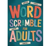 Word Scramble for Adults, Large Print Word Jumble puzzle book and Fun Word Games Activity challenge
